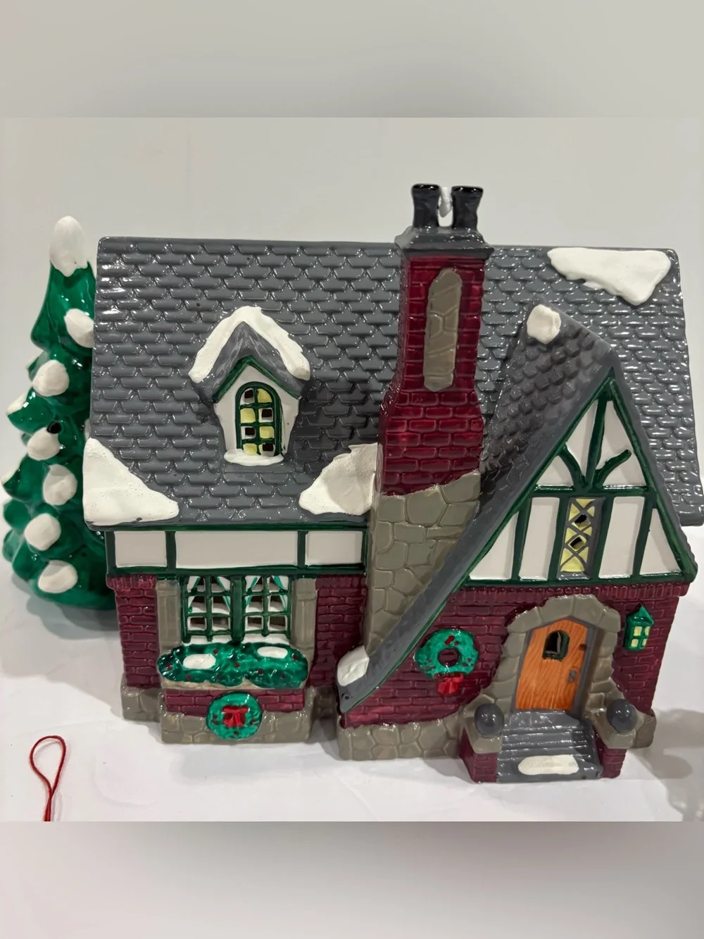 Department 56 Snow Village “OAK GROVE TUDOR” Robison HD Christmas House RETIRED